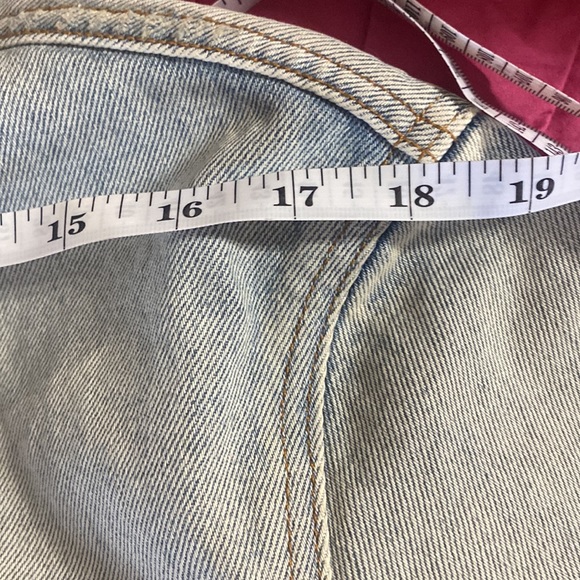 NWOT The Kooples Destroyed Denim Jacket light wash jean coat - Picture 4 of 17